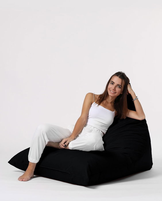 Atelier Del Sofa Pyramid Big Bed Pouf - Negro